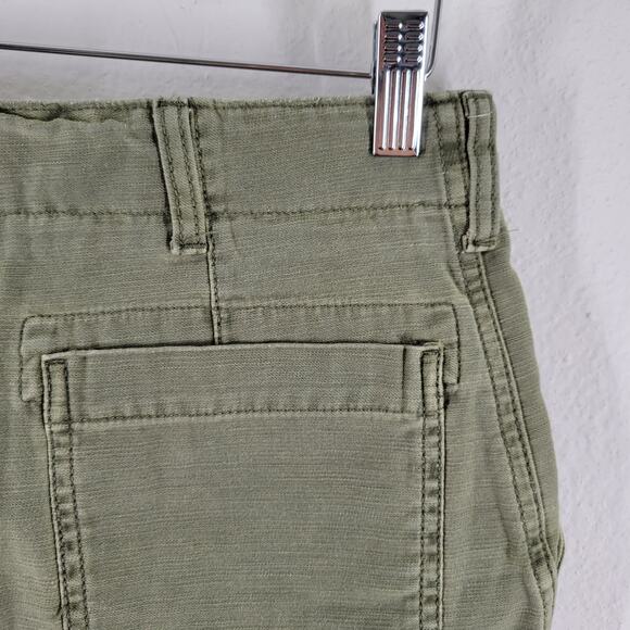 Free People Distressed Shorts Womens 6 Green Daisy Dukes BOHO Festival - Picture 6 of 11